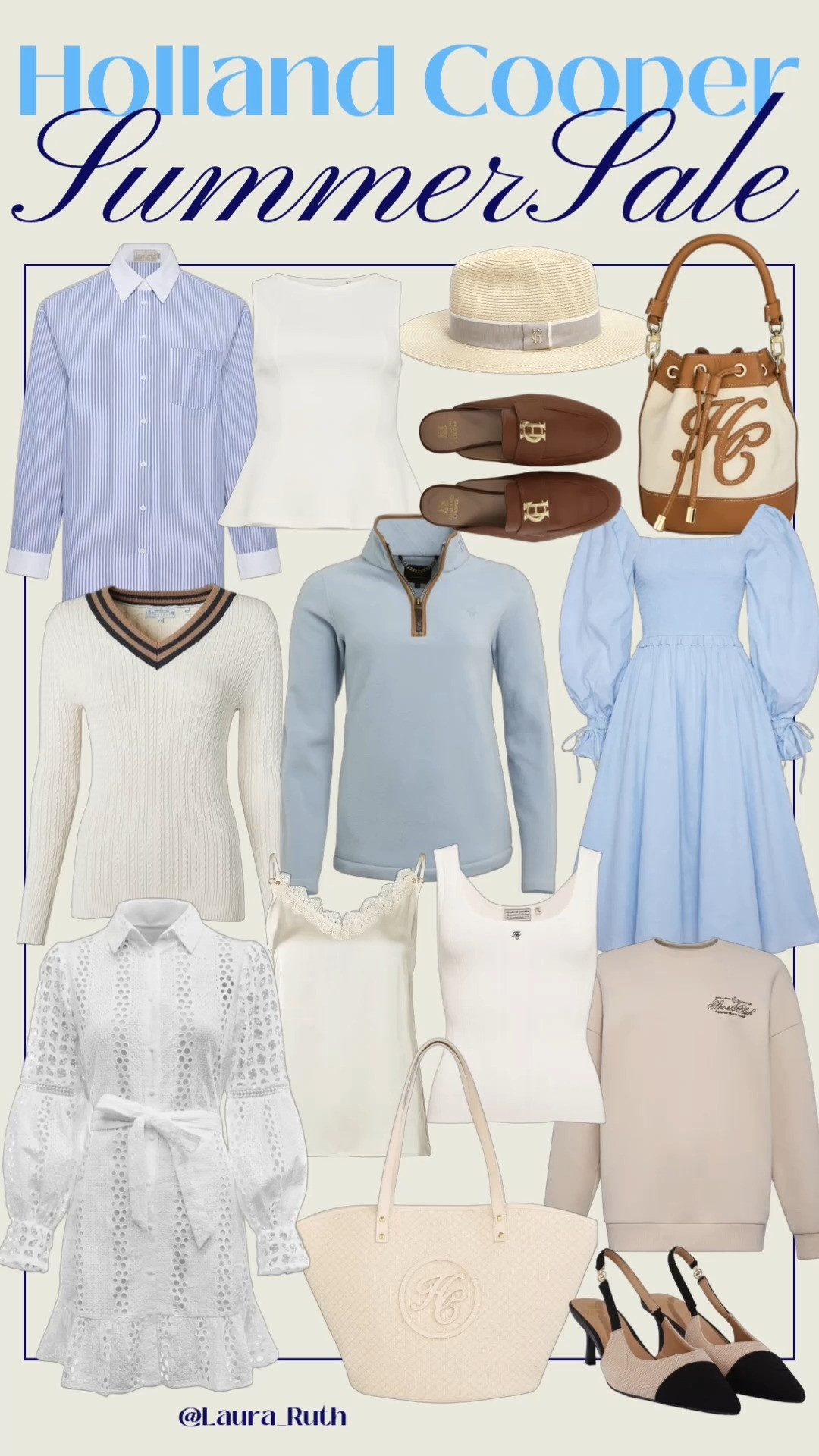 The Holland Cooper Summer Sale is here and it's the perfect time to invest in timeless wardrobe staples. 💙🤎 I've rounded up my favourite sale finds, from beautiful dresses and elevated basics to classic accessories and everyday essentials, so you can shop the best pieces without the endless scrolling. @Holland Cooper

#LTKuk #LTKsummer #LTKsale