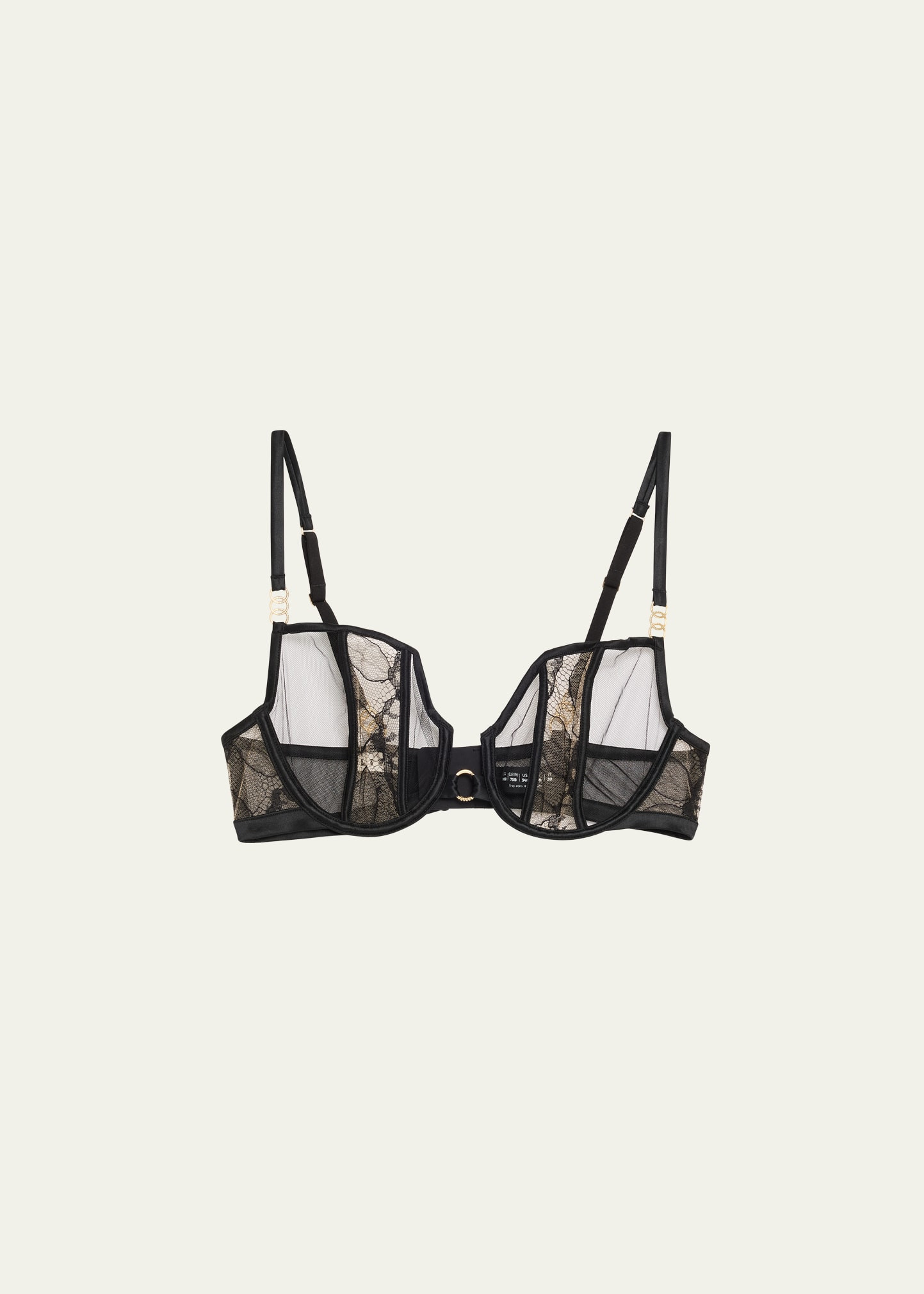 Livy Adorn Lace & Silk Satin Balconette Bra | Bergdorf Goodman