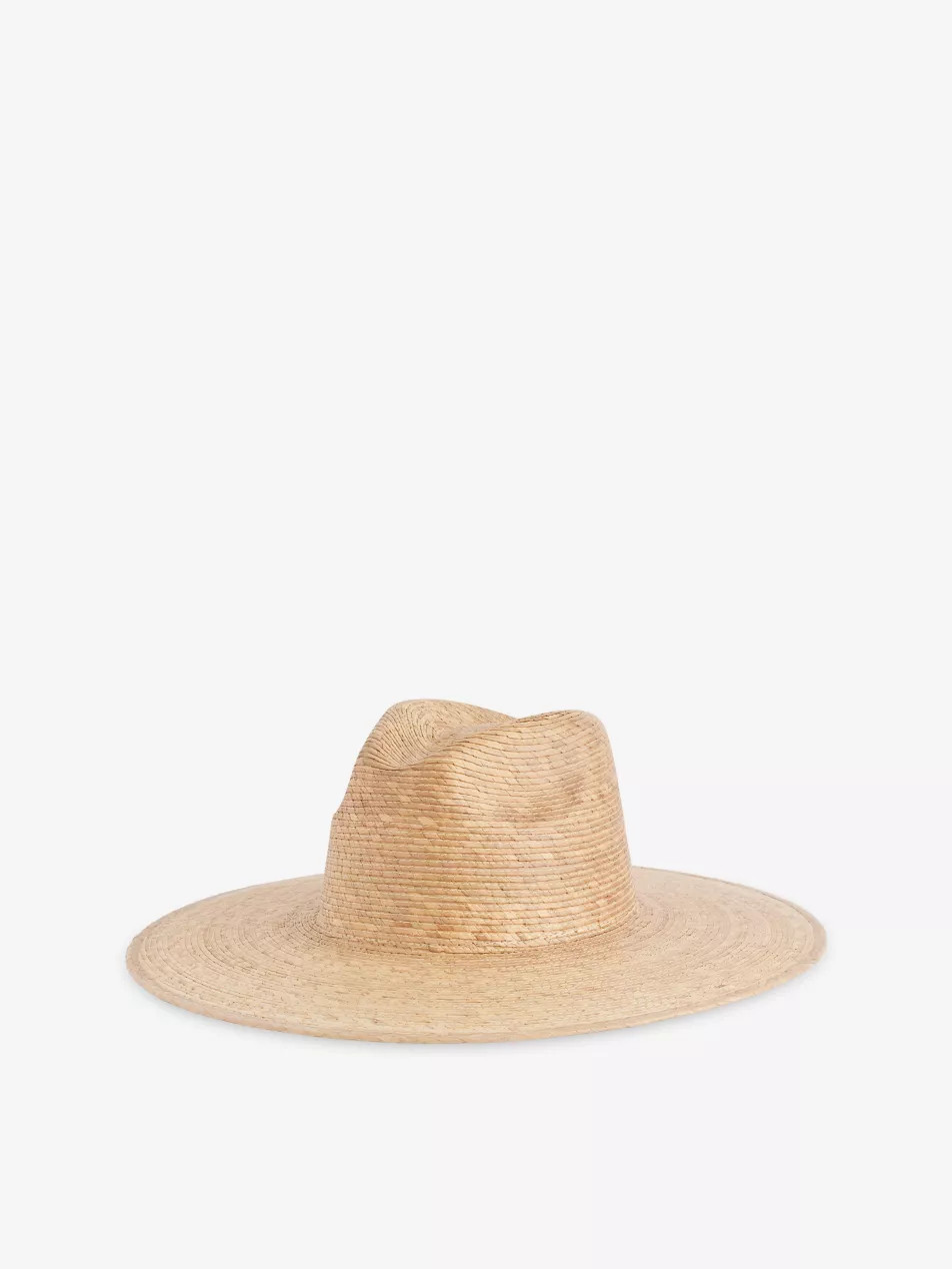 Wide-Brim Structured-Crown Palm Leaf Panama Hat | Selfridges
