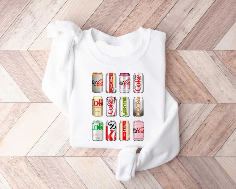 Diet Coke Sweatshirt, Christmas Diet Coke Sampler, Gift for Diet Coke Lover, Diet Coke Bottles, T... | Etsy (US)