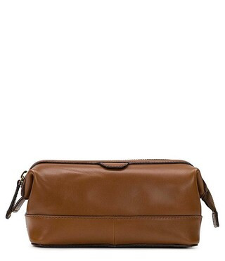 Whiskey Leather Map Print Lined Travel Case | Dillard's