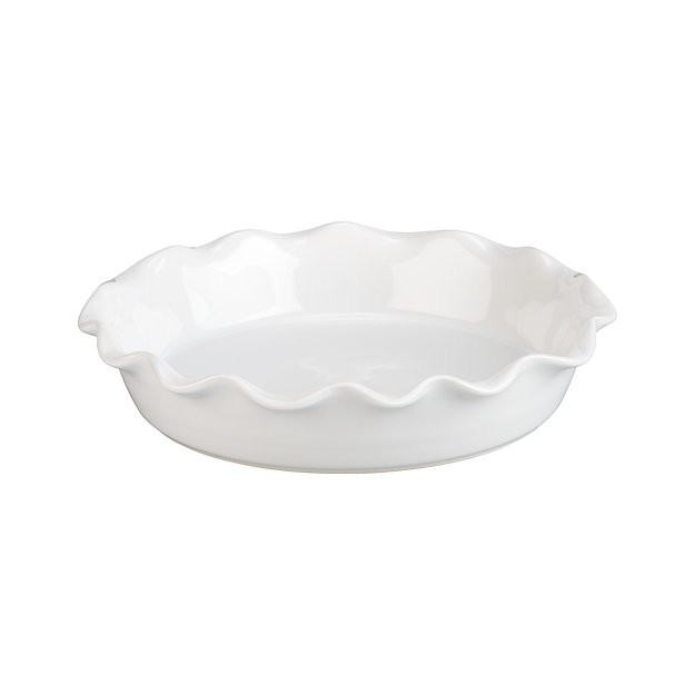 Ruffled Pie Dish + Reviews | Crate and Barrel | Crate & Barrel