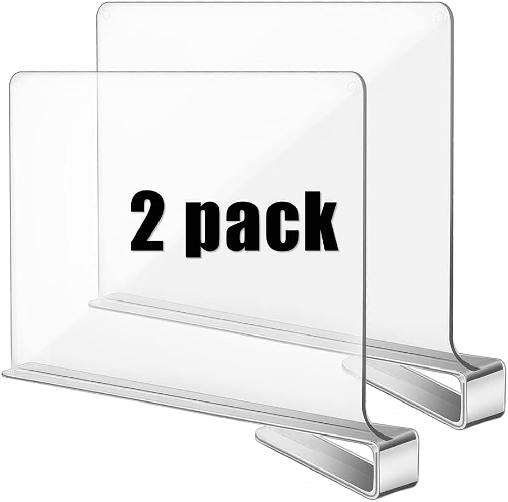 TORASO Acrylic Shelf Dividers for Closet, Wood Closets Shelf Separator and Organizer, Transparent... | Amazon (CA)