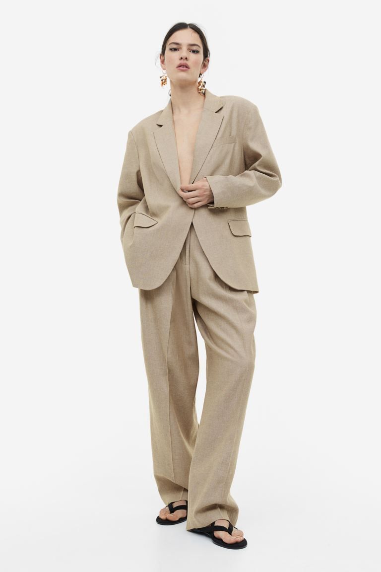 Oversized single-breasted blazer | H&M (UK, MY, IN, SG, PH, TW, HK)