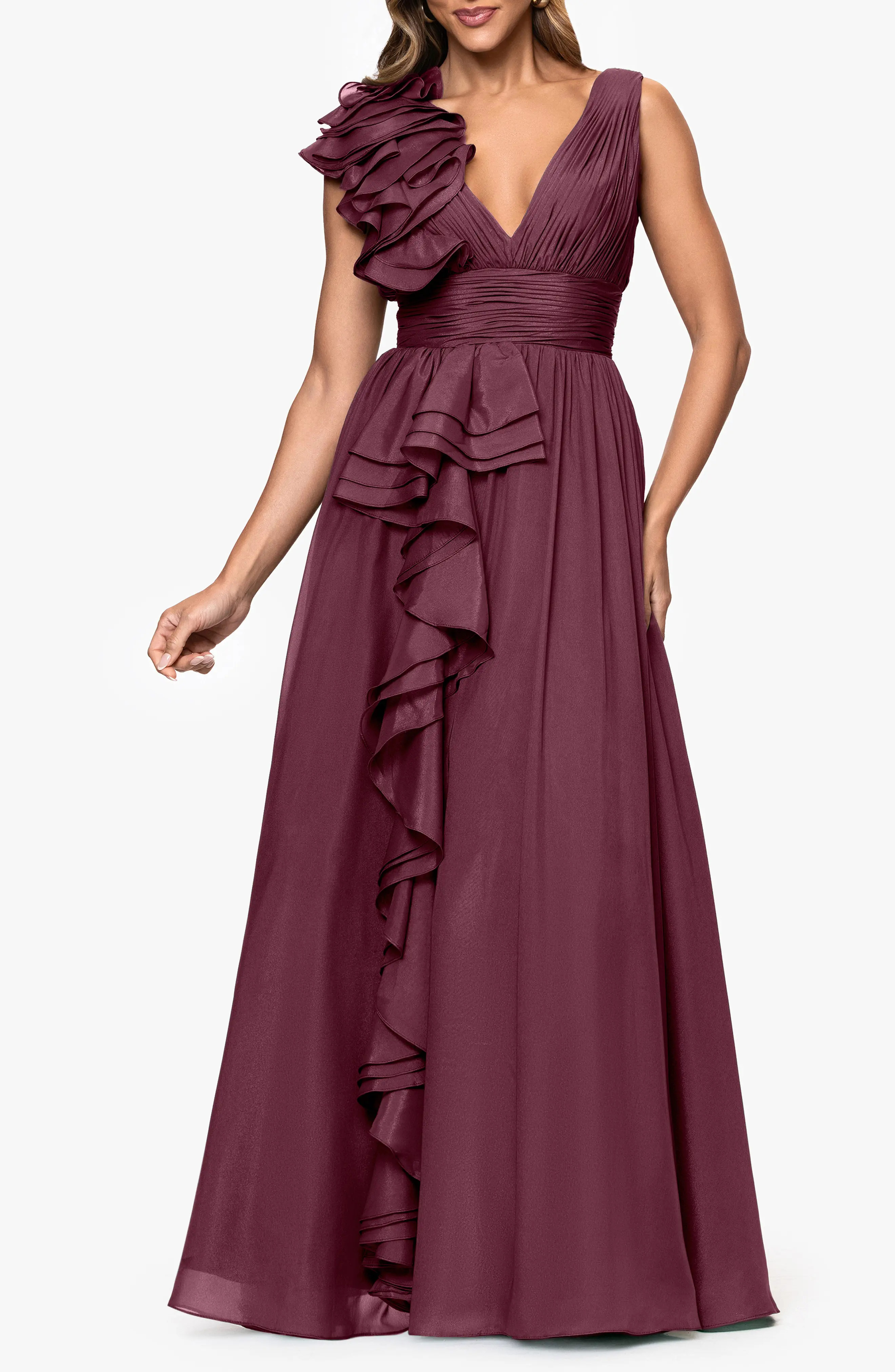 Ruffle Organza Gown (Women) | Nordstrom | Nordstrom