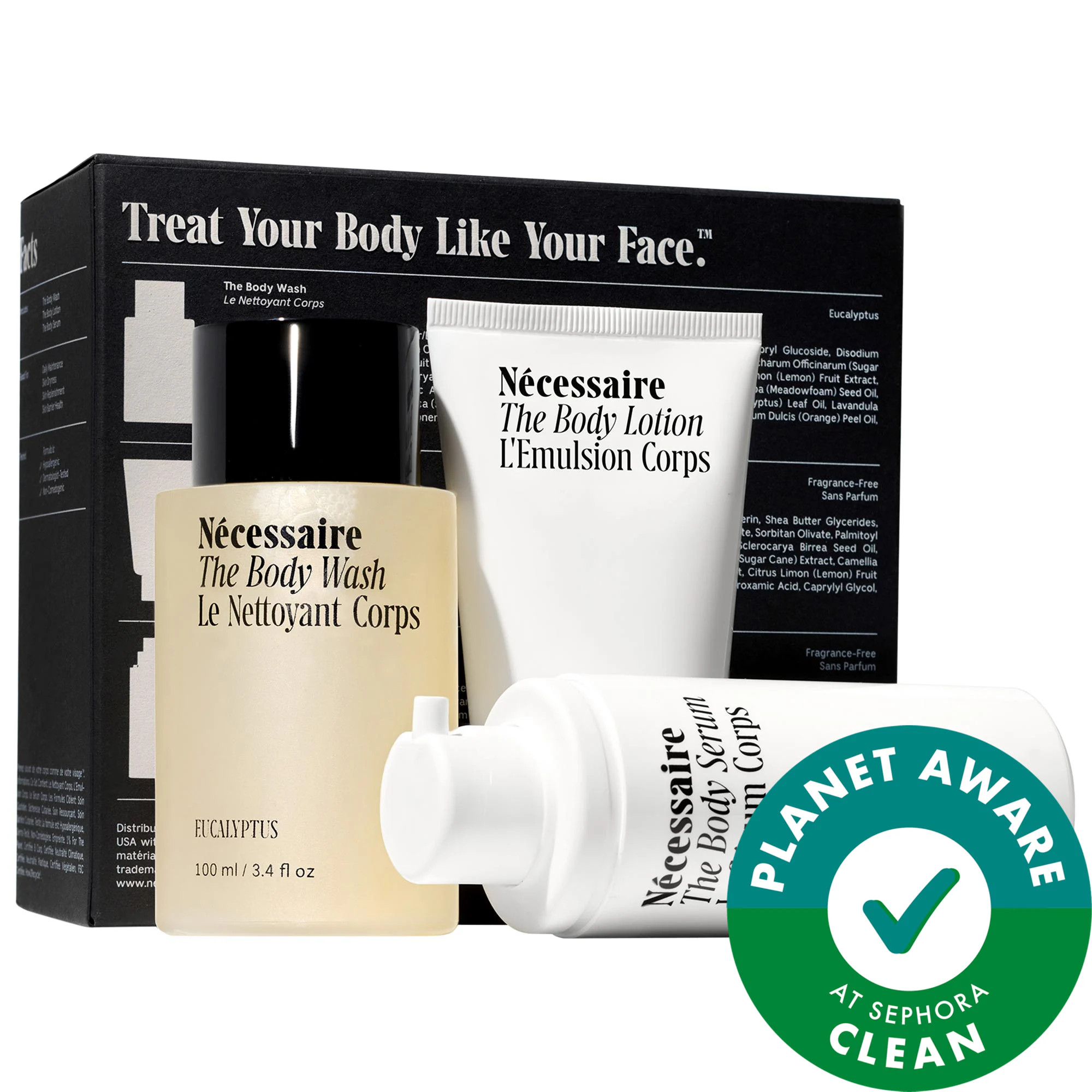 Nécessaire The Body Essentials - Trial + Travel Set | Sephora (US)