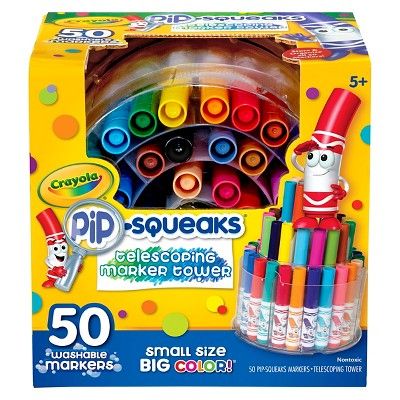 Crayola Pipsqueaks 50ct Telescoping Marker Tower | Target