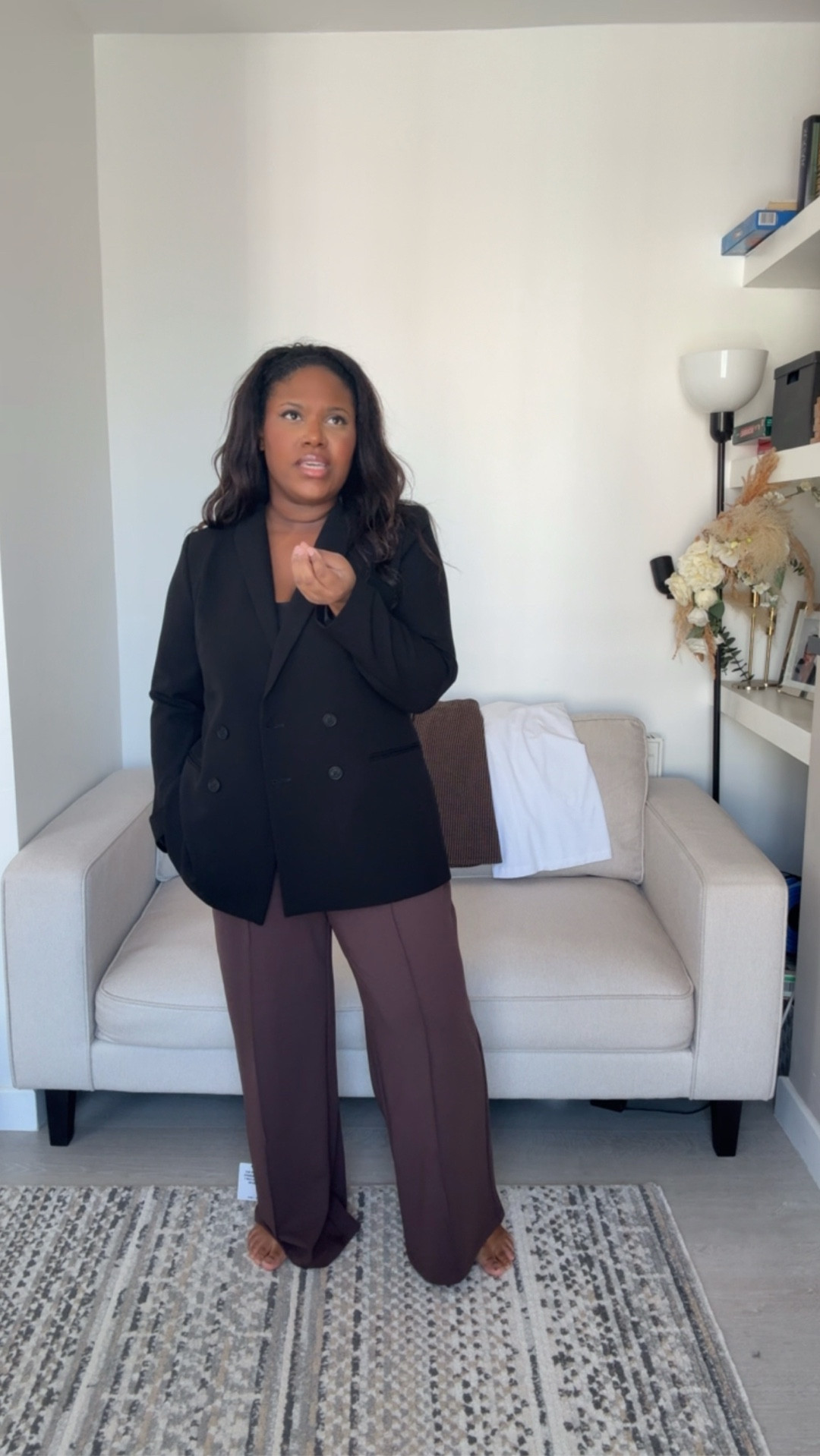 Wide leg trousers, chocolate brown, midsize 

Wearing size 18 in both Blazer and trousers

#ltkfinds

trending, midsize fall, fall outfit inspo, midsize style, casual outfit, fall colors, sweater weather, midsize fashion, fall fashion, fall chic, easy outfit, mum style, midsize mum, trending fall fashion, midsize workwear, fall workwear, fall office outfit, affordable workwear, work to weekend looks, affordable workwear, office dress, work dress, fall work wardrobe, fall capsule, loafers, brown, trendy looks, trending, fall colors, fall style, office outfit, business casual outfits, chic office looks, professional style, midsize fashion inspo, everyday work outfits

#LTKautumn #LTKuk #LTKmidsize