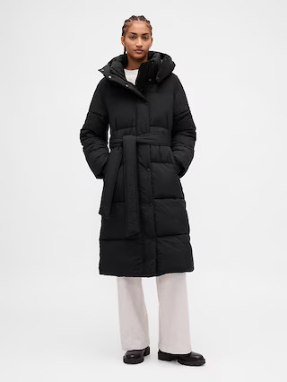 Belted Long Puffer Coat | Gap (US)