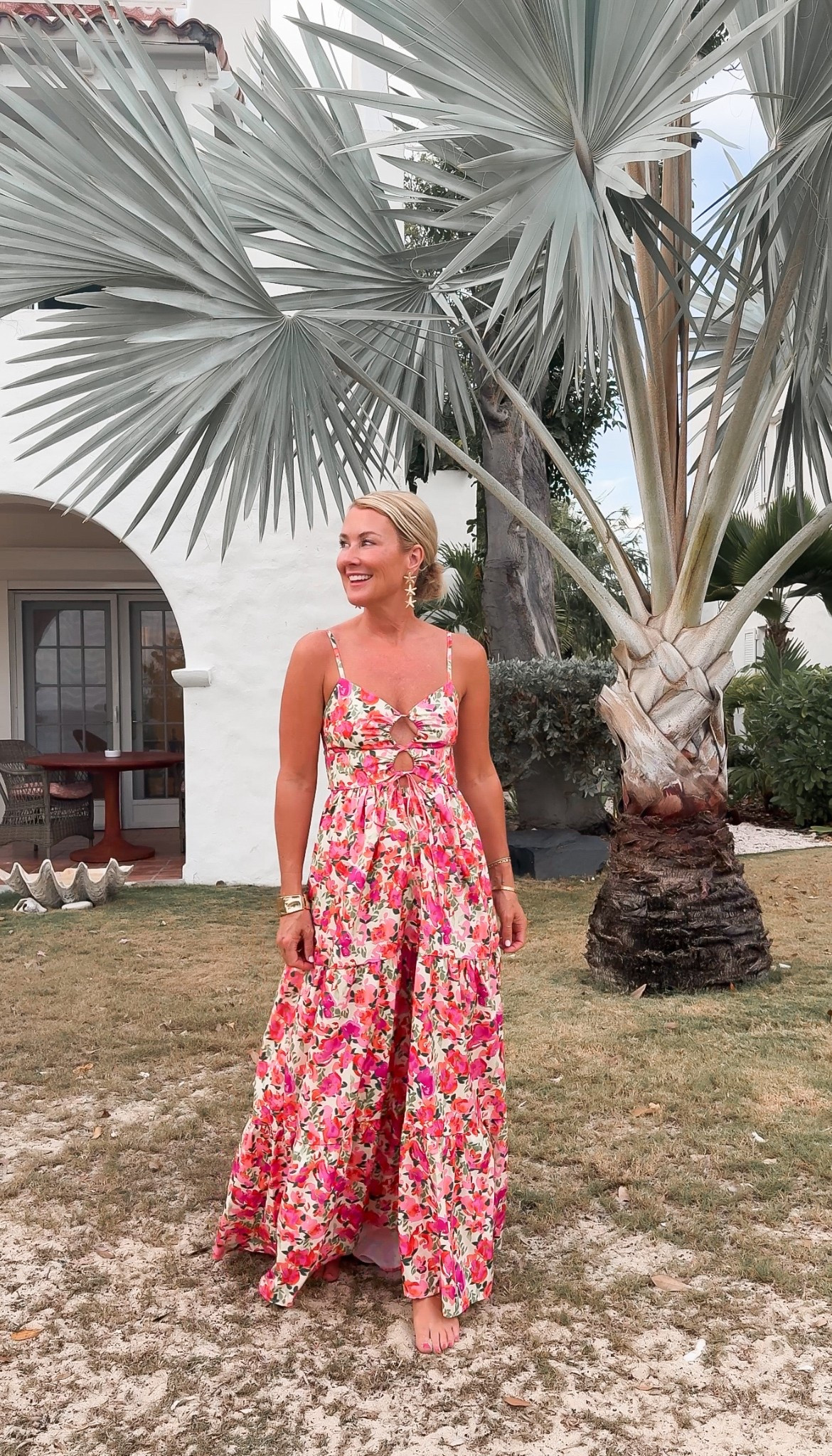 Night out with this maxi dress that packs well and has a great pattern and cut-out detail.

#LTKStyleTip #LTKSummerEdit #LTKSeasonal