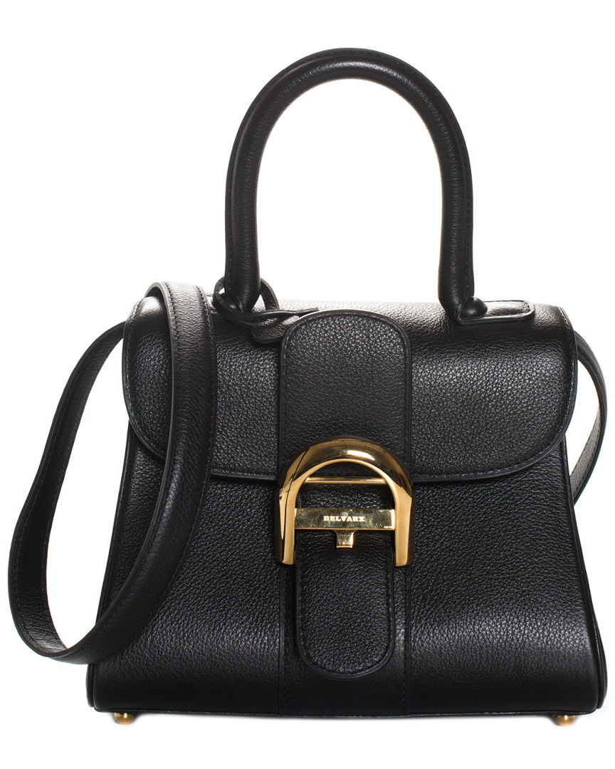 Delvaux Black Leather Brilliant Mini Handbag | Ruelala