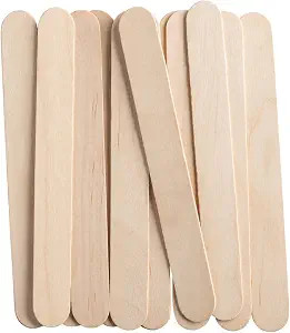 GUSTO [100 Count] Jumbo 6 Inch Wooden Multi-Purpose Popsicle Sticks, Craft Sticks for ICES, Ice C... | Amazon (US)