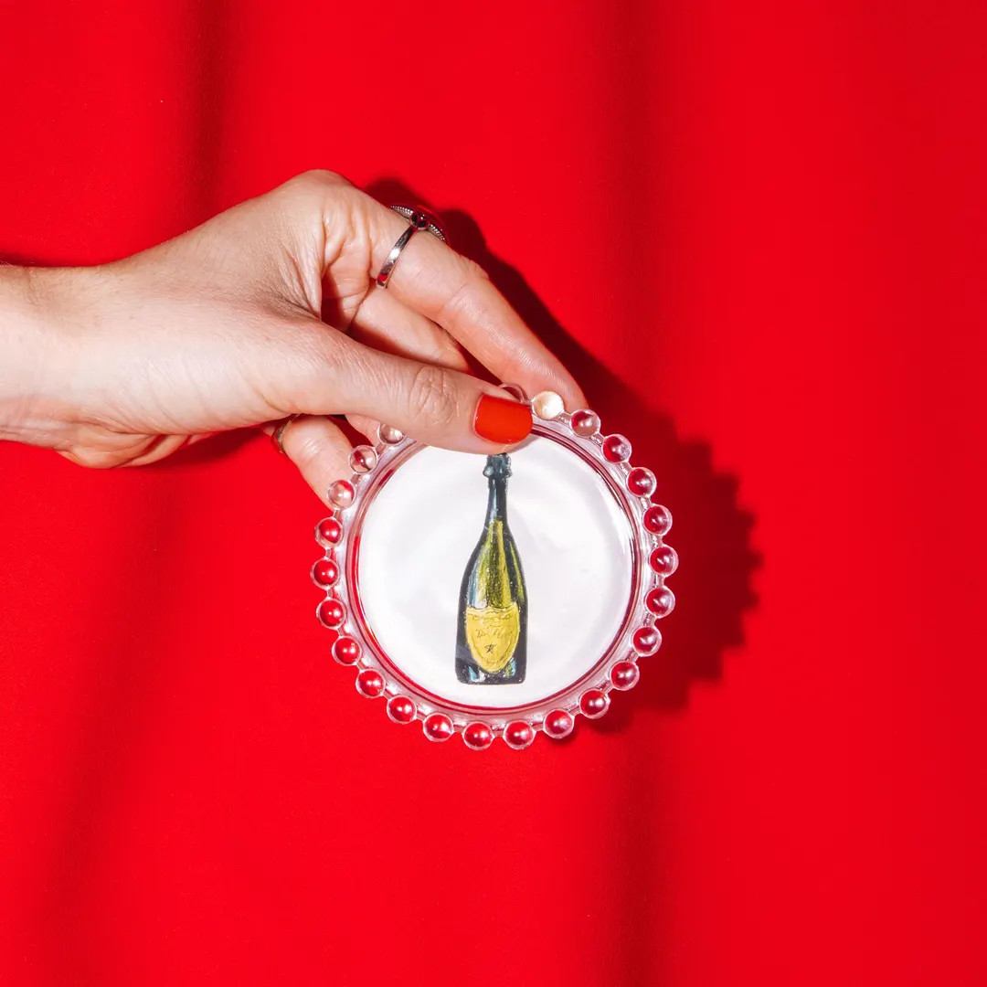 Champagne Catch-all Tray - Trinket Dish, Drink Coaster & Jewelry Holder - Etsy | Etsy (US)