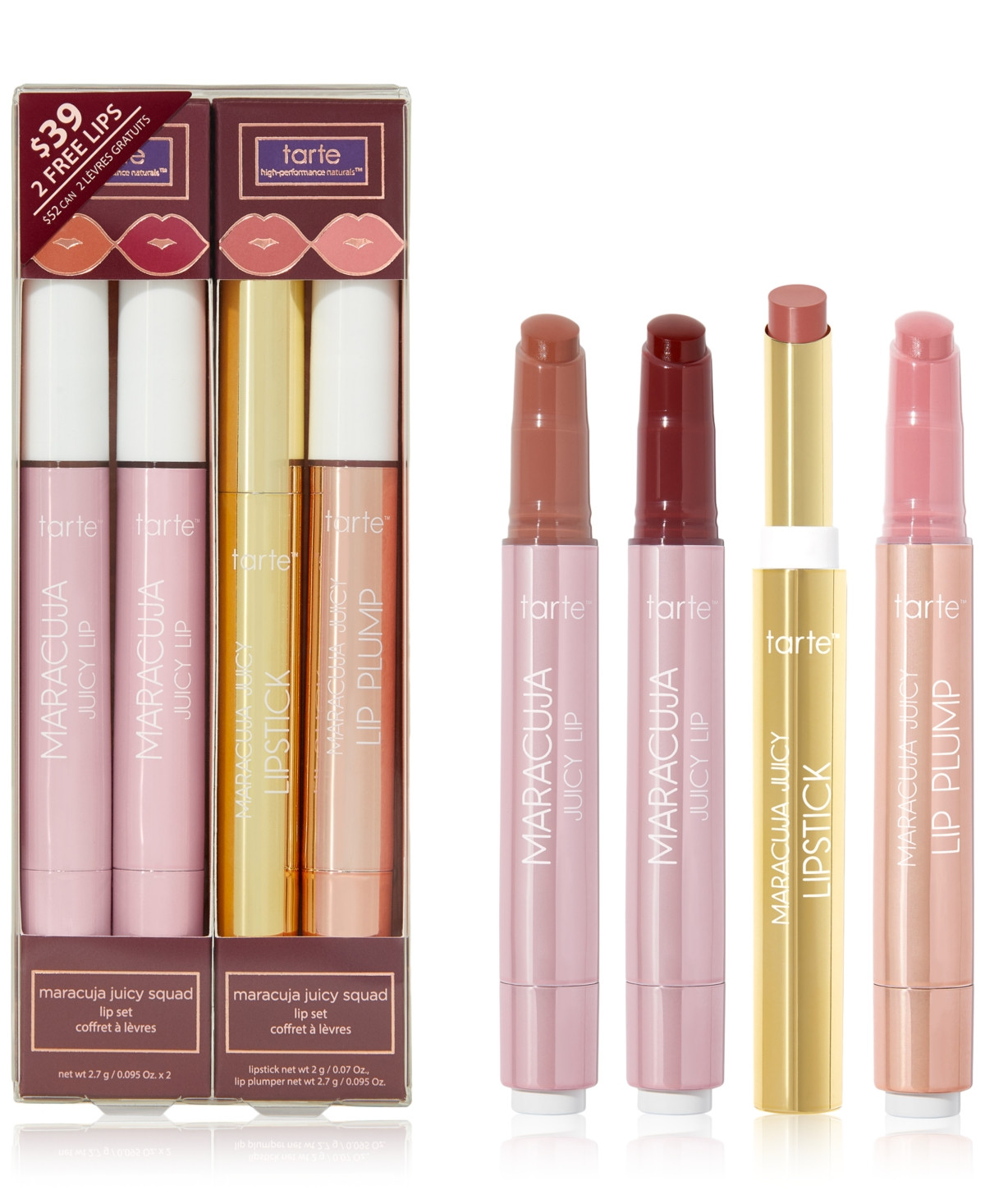 tarte 4-Pc. Maracuja Juicy Squad Lip Set | Macys (US)