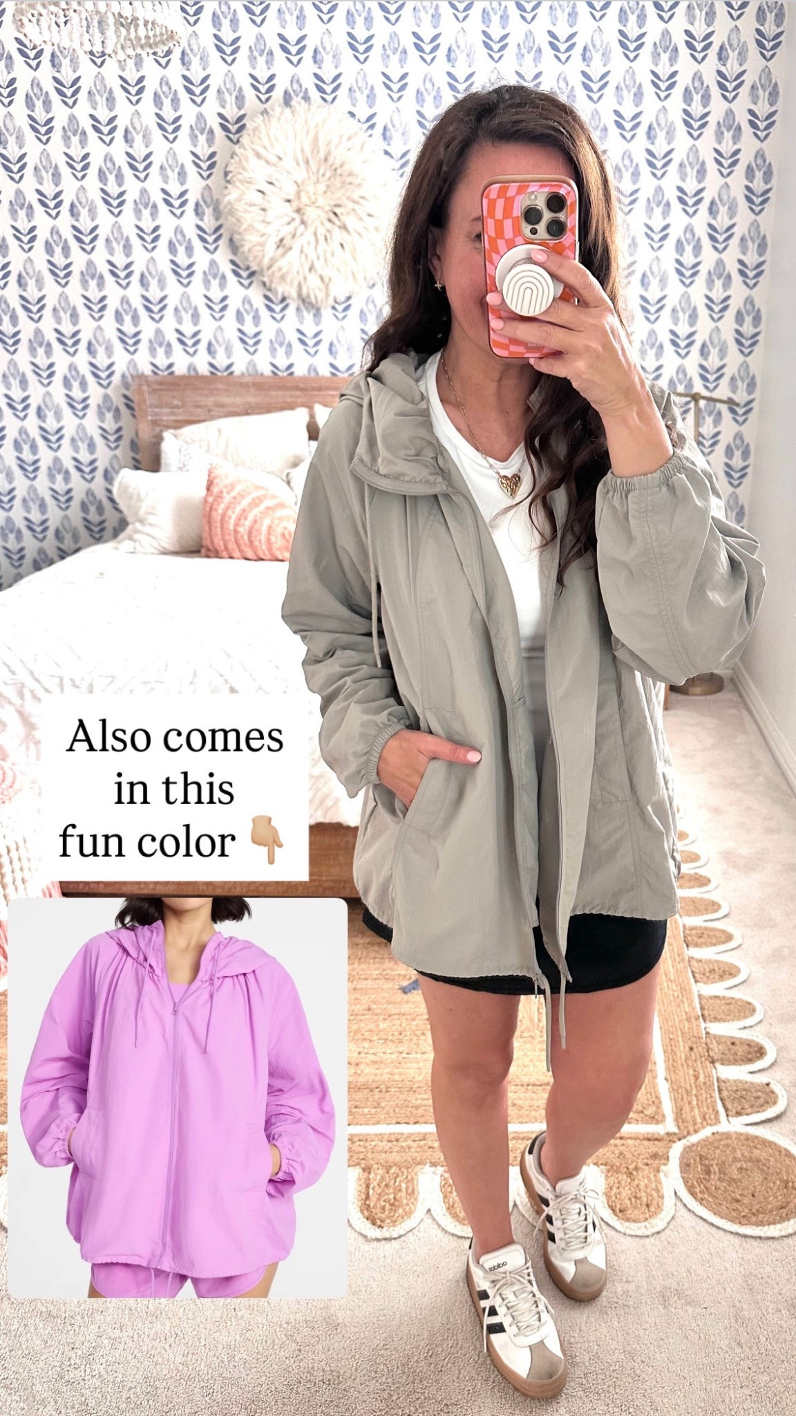 Cute, lightweight water repellent jacket! Perfect for Spring. Size down. Wearing a small
.


#LTKSeasonal #LTKActive #LTKOver40