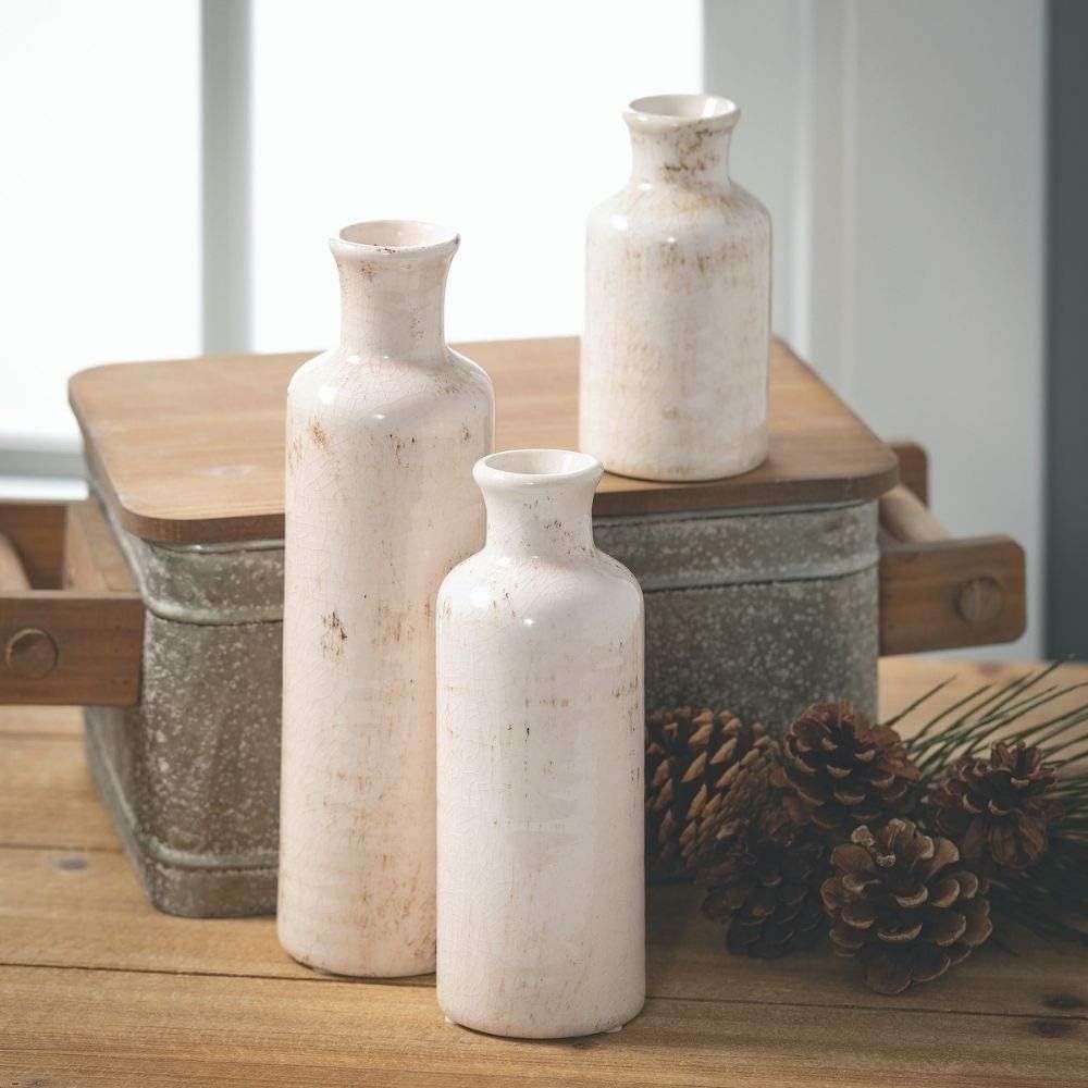Sullivans Ceramic Vase Set - 3 Small Vases, Rustic Home Decor, Modern Farmhouse; Ideal Shelf Déc... | Amazon (US)