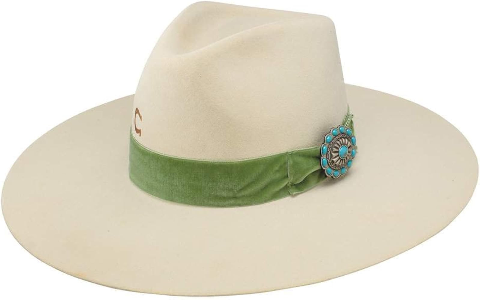 Charlie 1 Horse 10X Ivory Shilo 4" Brim Pinch Front Fashion Hat Ivory | Amazon (US)