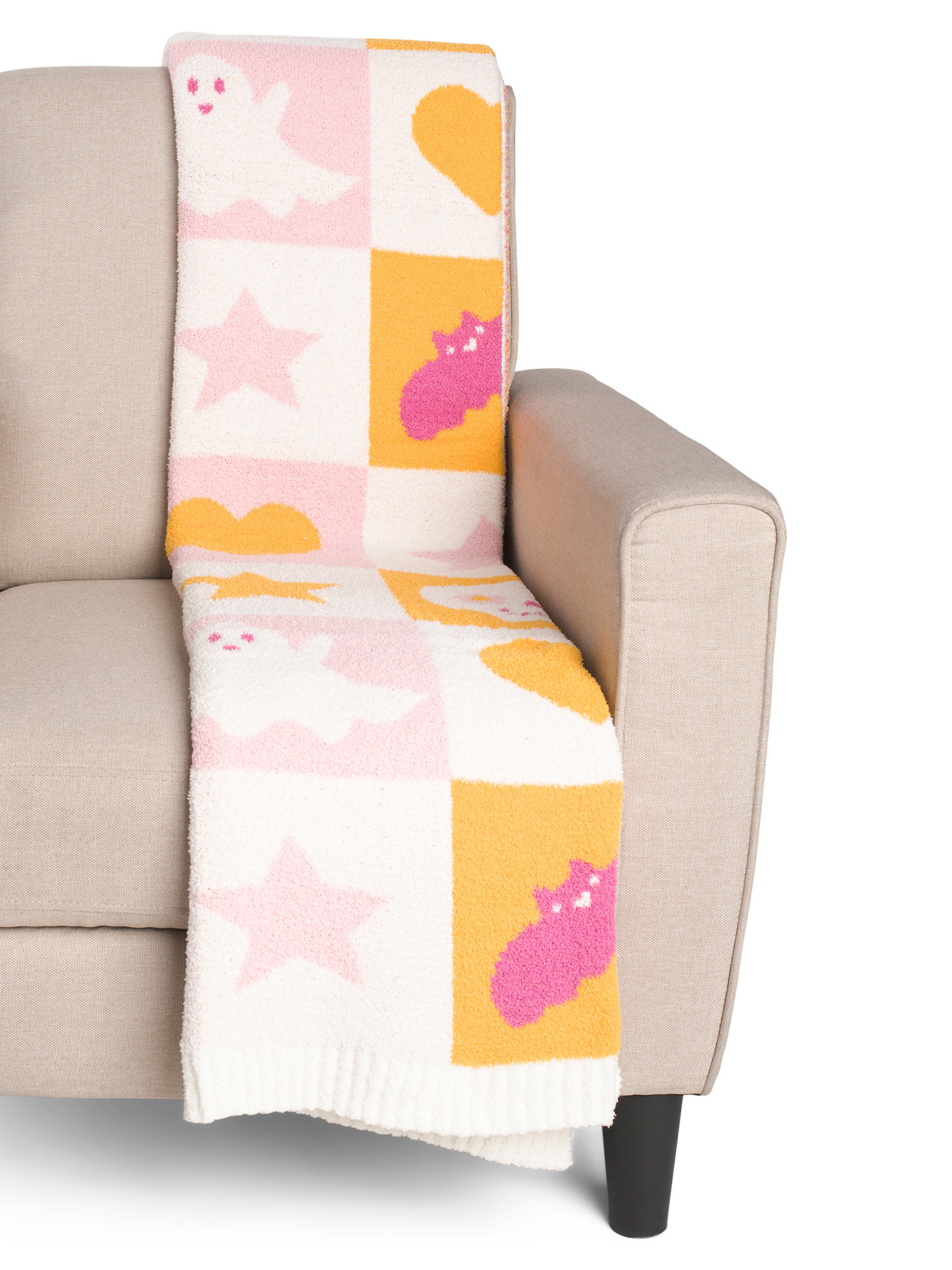 50x70 Feather Knit Checkerboard Throw | Pillows & Decor | Marshalls | Marshalls