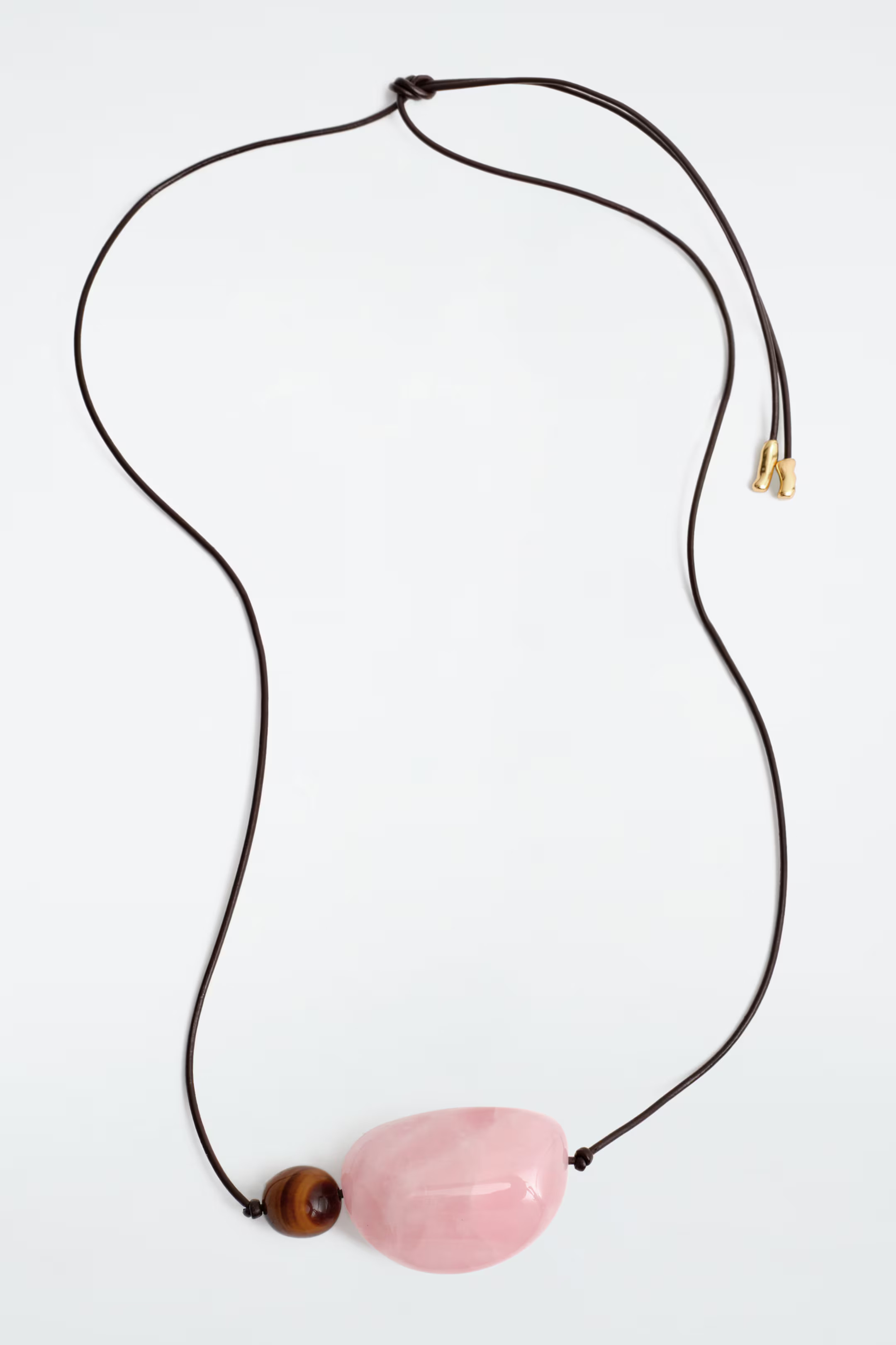 STONE PENDANT NECKLACE - BROWN / PINK | COS UK