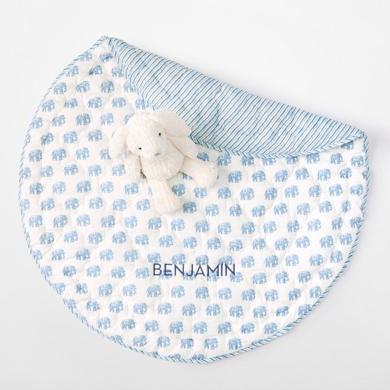 Block Print Quilted Play Mat | Mark and Graham
