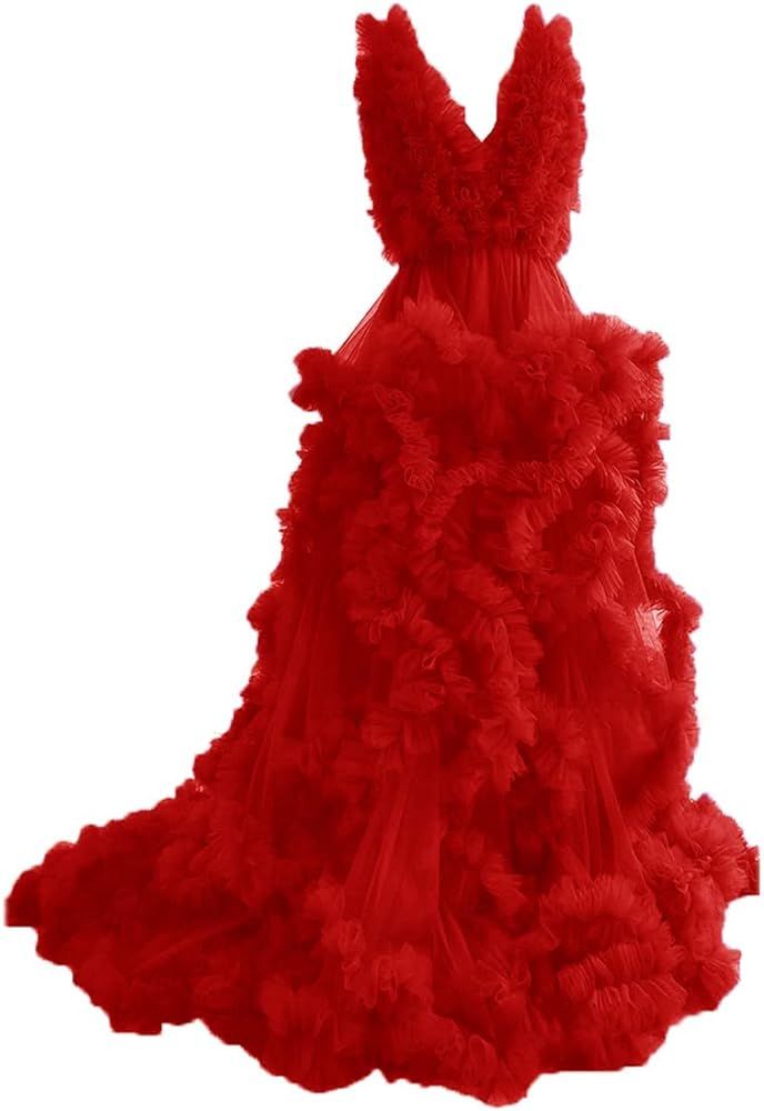 Long pleated dresses ladies photo shoot custom maternity dresses | Amazon (US)