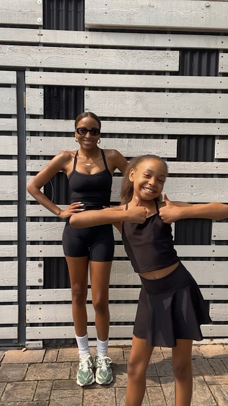 Mommy and me workout/ dance party outfits! She loves to wear black just like me and this little set is so cute! It comes in different colors too. My top is so comfortable. 

#LTKFitness #LTKKids #LTKSaleAlert