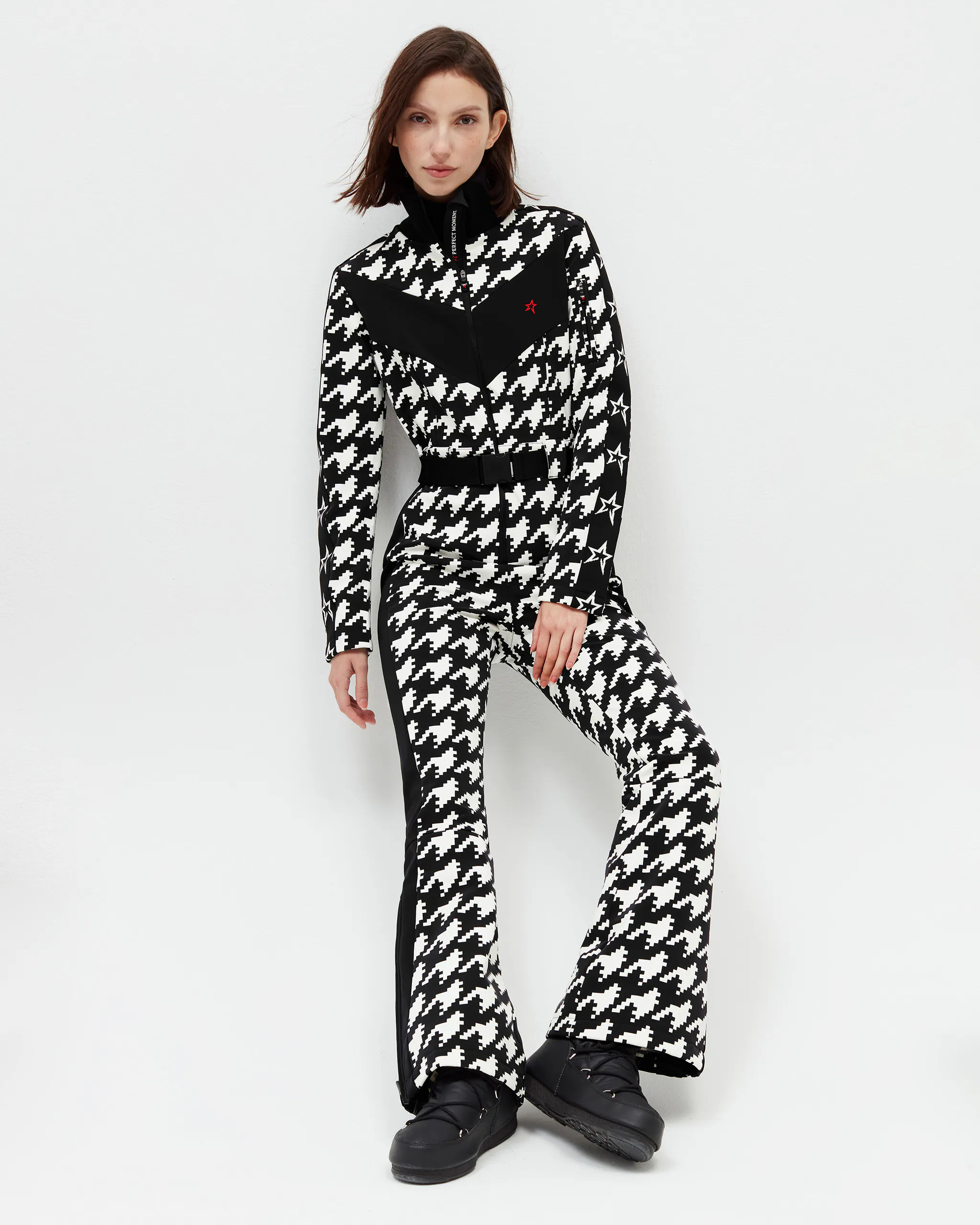Houndstooth Ryder Ski Suit | Perfect Moment