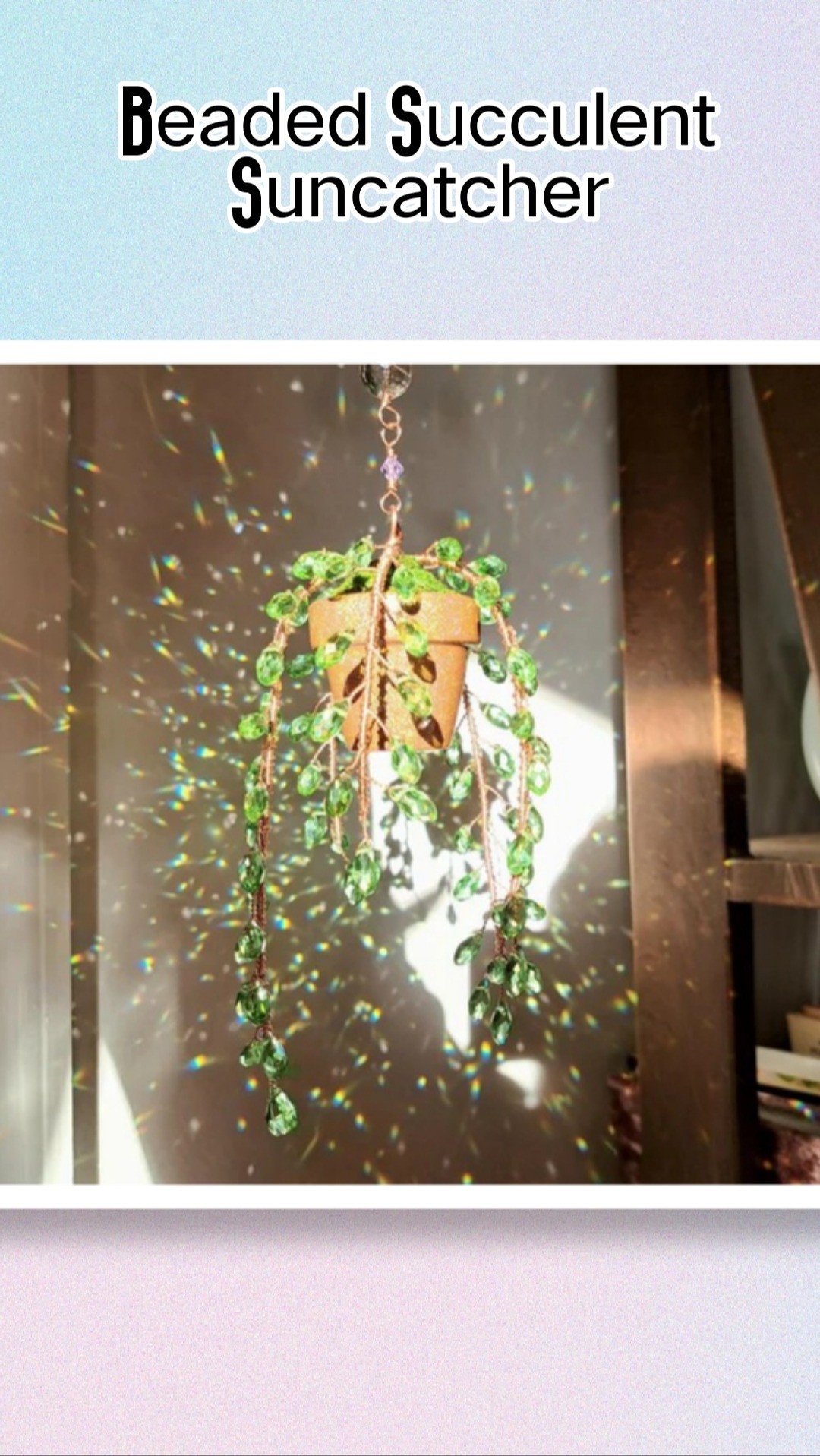 The Original Forever Succulent, Donkey Tail, Beaded Succulent Suncatcher, Crystal Decor, Plant Decor

#LTKSeasonal #LTKHome #LTKSaleAlert