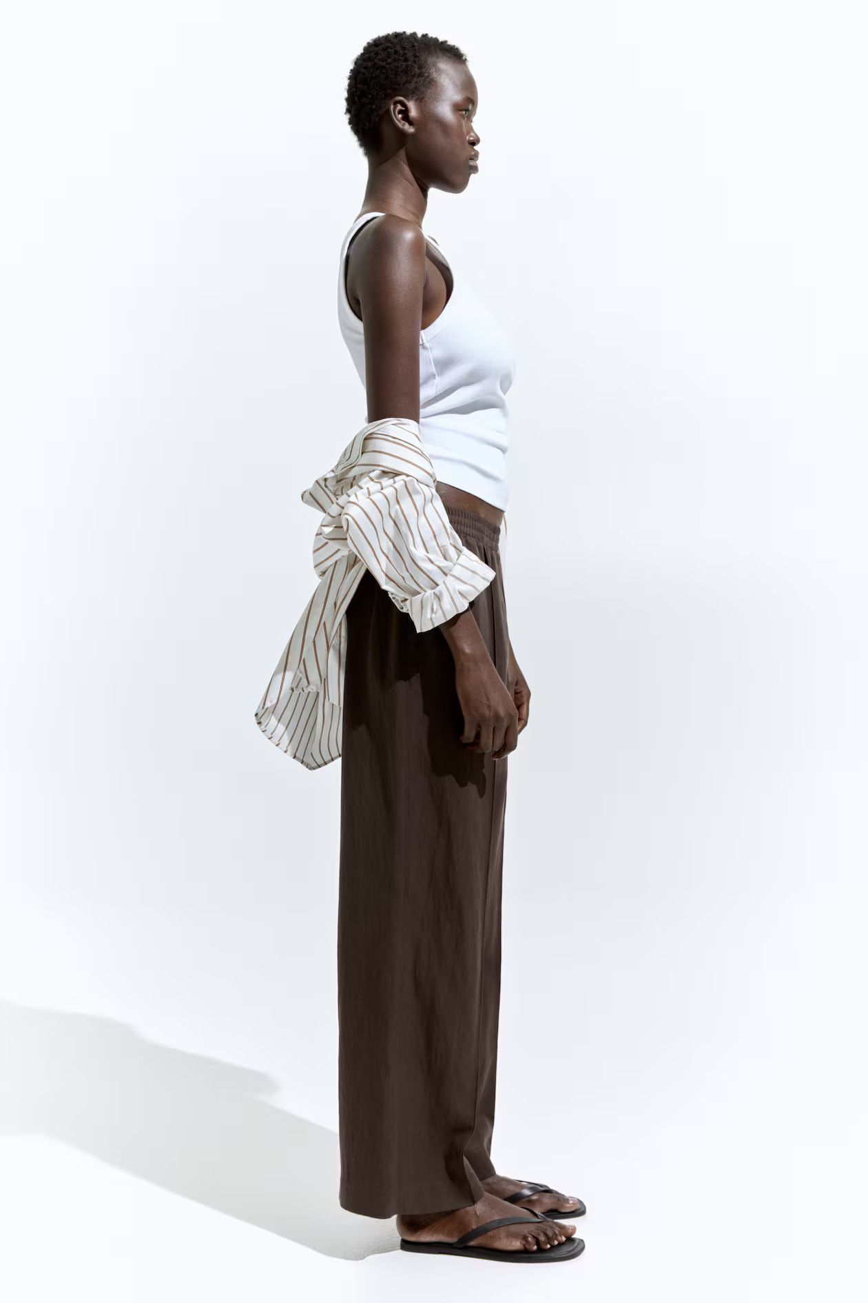 Pull-on twill trousers | H&M (UK, MY, IN, SG, PH, TW, HK)