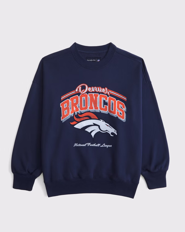 Women's Denver Broncos Vintage Sunday Crew | Women's Tops | Abercrombie.com | Abercrombie & Fitch (US)