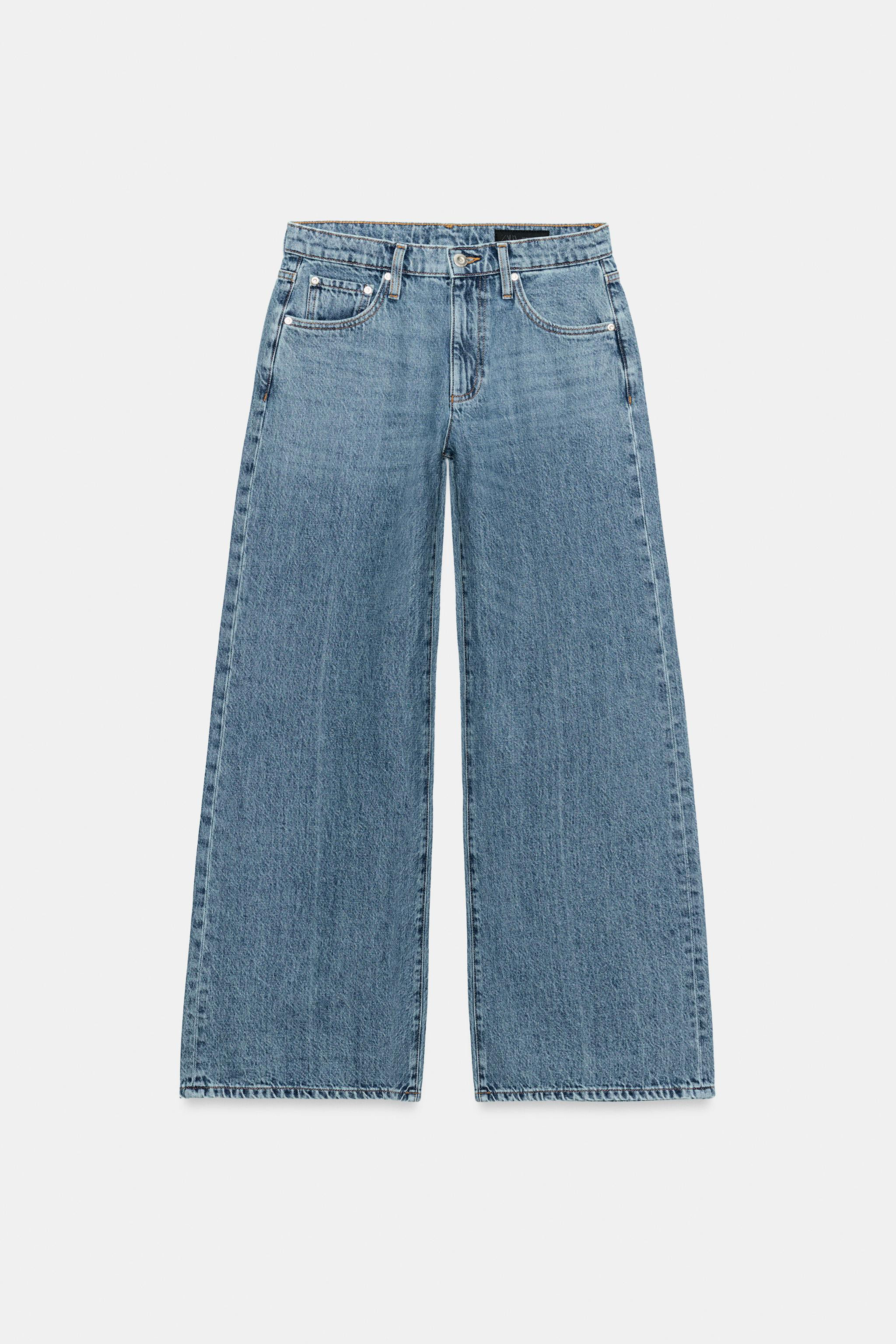 ZW COLLECTION LOW RISE WIDE LEG JEANS | Zara US