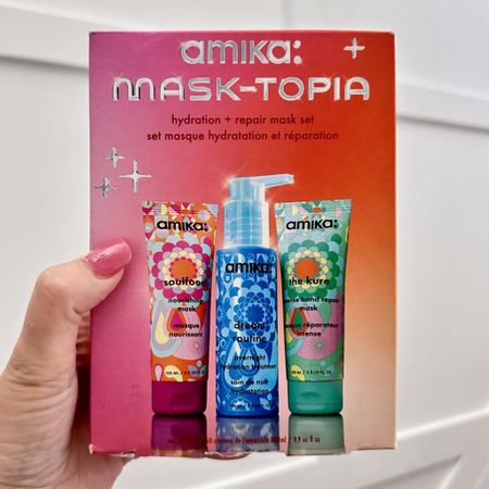 My Amika Hair Mask-topia set has a promo on it for 25% off $75+... If you S&S them, it will be $54-$57ish for TWO sets! (Keep one, Gift one)... or mix with other items in the promo (there are new shampoo/conditioner sets)👇! When I picked up this A set and was surprised by how heavy it was when it arrived! Turns out it's 2 full size (Soulfood + Dream Routine) + a Mini The Cure -- all for $45ish, less if you S&S --- the retail value buying separately is $75!!! Nice score on a brand that doesn't go on sale often! (#ad)

#LTKFindsUnder50 #LTKStyleTip #LTKSaleAlert