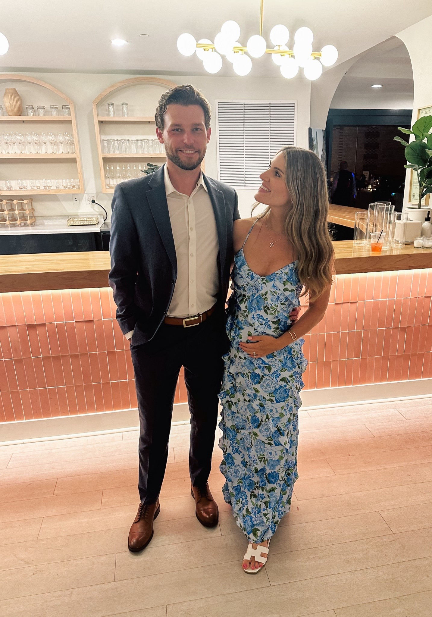 Wedding guest dress that works with a bump!  Use code ALEXA1A to get a discount on renting with Fashion Pass 
ShowMeYourMumu 
Bump style 
Summer wedding guest dress 

#LTKWedding #LTKBump #LTKSeasonal