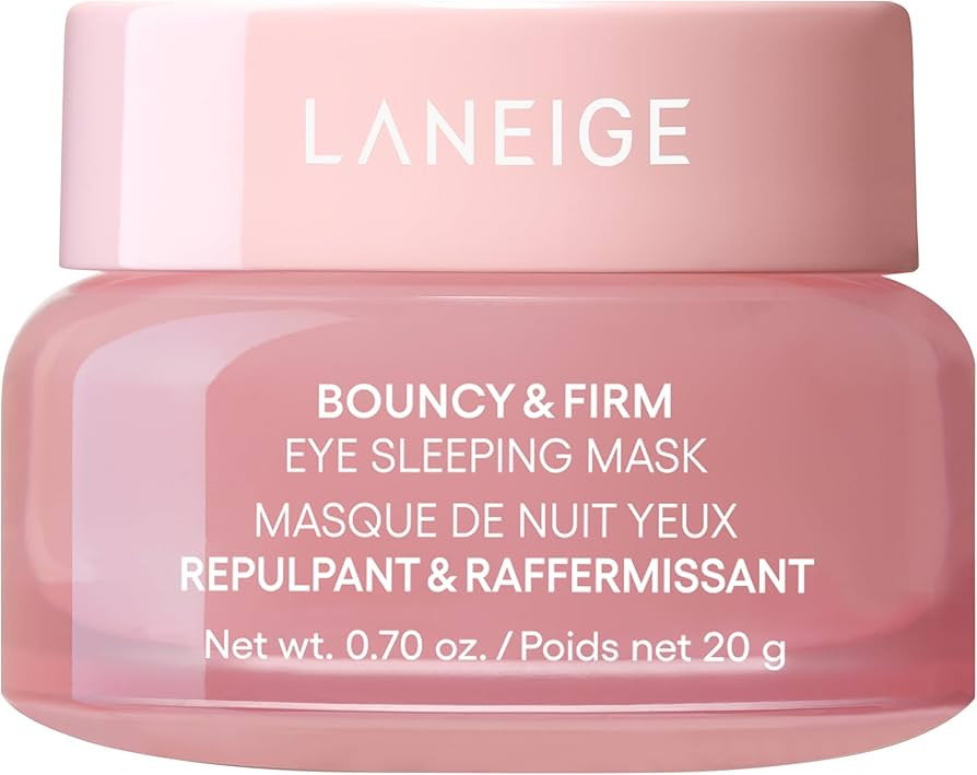 LANEIGE Bouncy & Firm Eye Brightening Sleeping Mask: Peony, Collagen Complex, Depuff, Dark Circle... | Amazon (US)