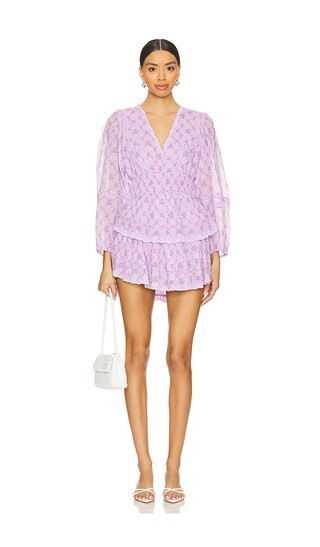 LoveShackFancy Rosamina Dress in Lavender. - size S | Revolve Clothing (Global)