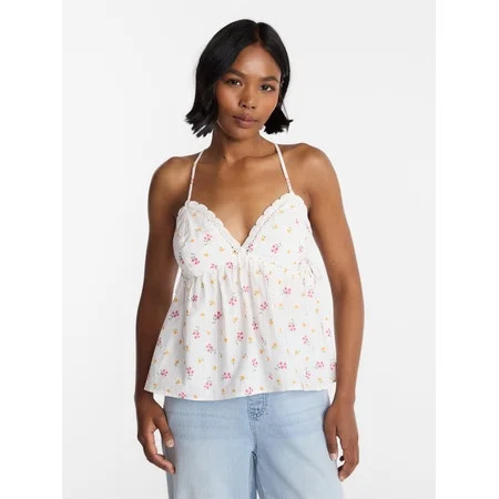 No Boundaries Triangle Cami, Women's XXS - XXL | Walmart (US)