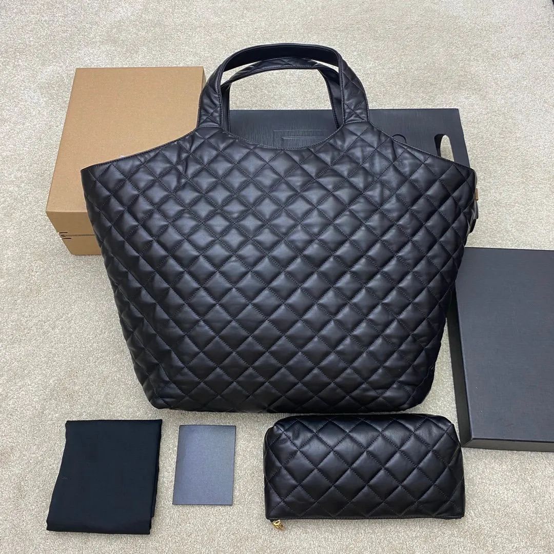 202258x48x8cm Icare Maxi Genuine Leather Big Logo Tote Bags Designer Luxurious Handbags Women Sho... | DHGate