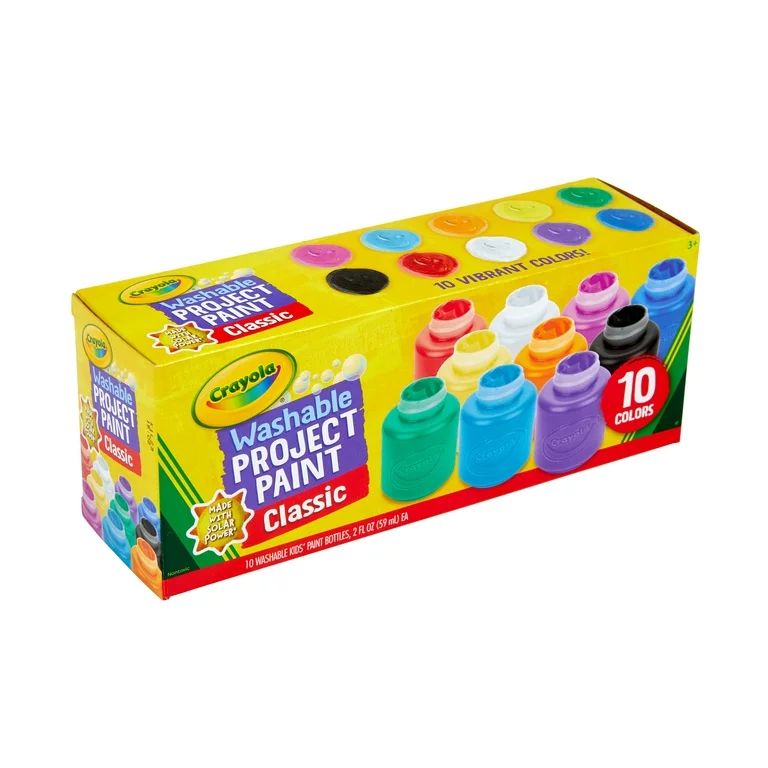 Crayola Washable Kids' Paint Set, 10-Colors | Walmart (US)