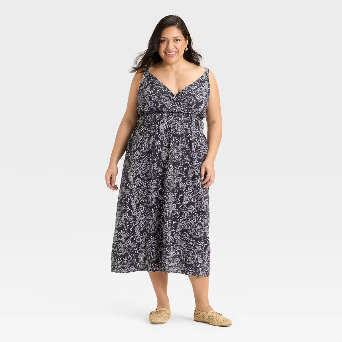 Women's Pullover Maxi Sundress - Universal Thread™ Yellow Floral M | Target