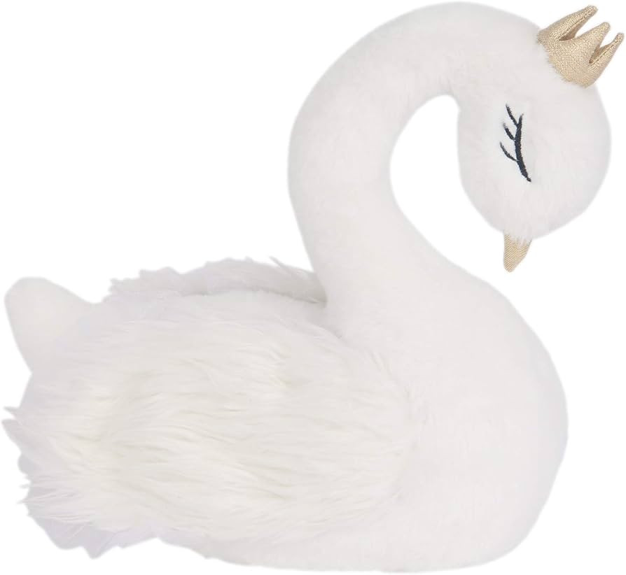 Lambs & Ivy Signature Swan Princess Plush White Stuffed Animal Toy - Princess | Amazon (US)