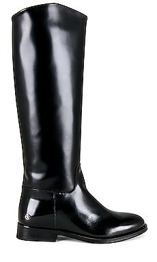 ANINE BING Kari Riding Boots in High Shine Black from Revolve.com | Revolve Clothing (Global)