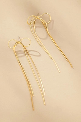 Slinky Bow Drop Earrings | Anthropologie (US)