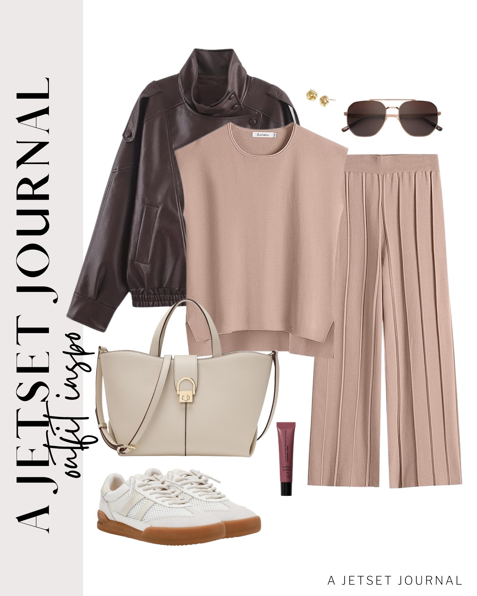 Here’s your comfy outfit idea for the day. This two piece set from Amazon is so easy to style and looks cute!
matching set, elf lip bag, gold earrings set, tote bag, faux leather jacket,  airport outfit, winter to spring fashion, comfy outfit, winter to spring style, everyday look, running errand outfit idea, makeup favorite, beauty must have, affordable style, amazon fashion

#LTKU #LTKootd #LTKSeasonal