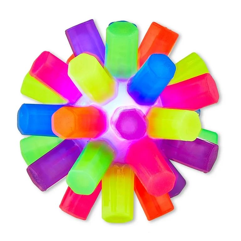 Easter Plastic Rainbow Light-up Bouncy Ball Party Favor, by Way To Celebrate - Walmart.com | Walmart (US)