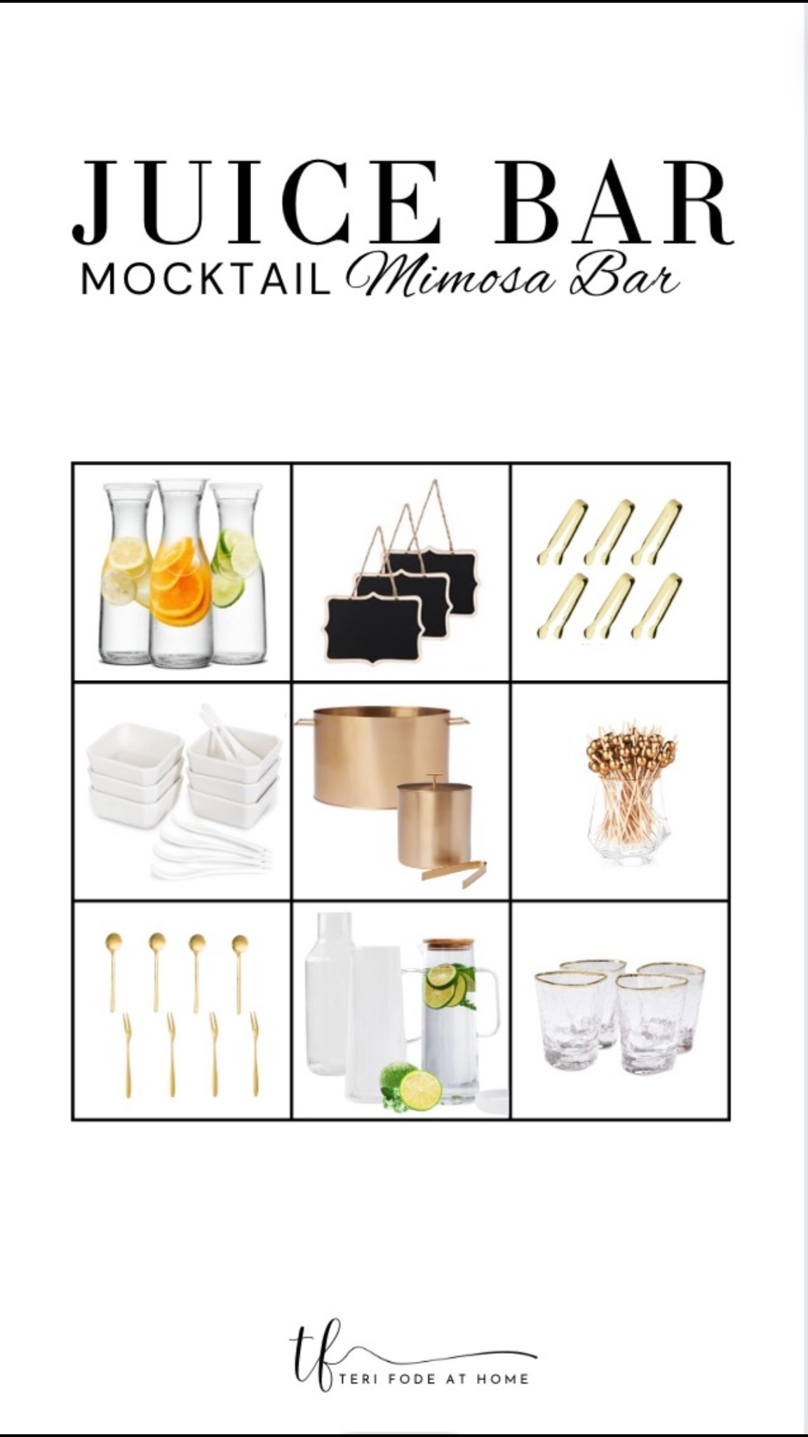 A simple and elevated juice bar setup for Easter or brunch featuring glass carafes, garnish bowls, and gold accents that make it easy for guests to serve themselves while creating a beautiful, styled sip station; juice bar setup, mimosa bar, mocktail bar, drink station ideas, brunch hosting ideas, easter hosting ideas, glass carafes, drink dispensers, infused water pitcher, garnish station, bar accessories, gold bar tools, entertaining at home, hosting essentials, modern hostess, brunch table ideas, spring entertaining, self serve drink station

#LTKfoodie #LTKHome #LTKSeasonal