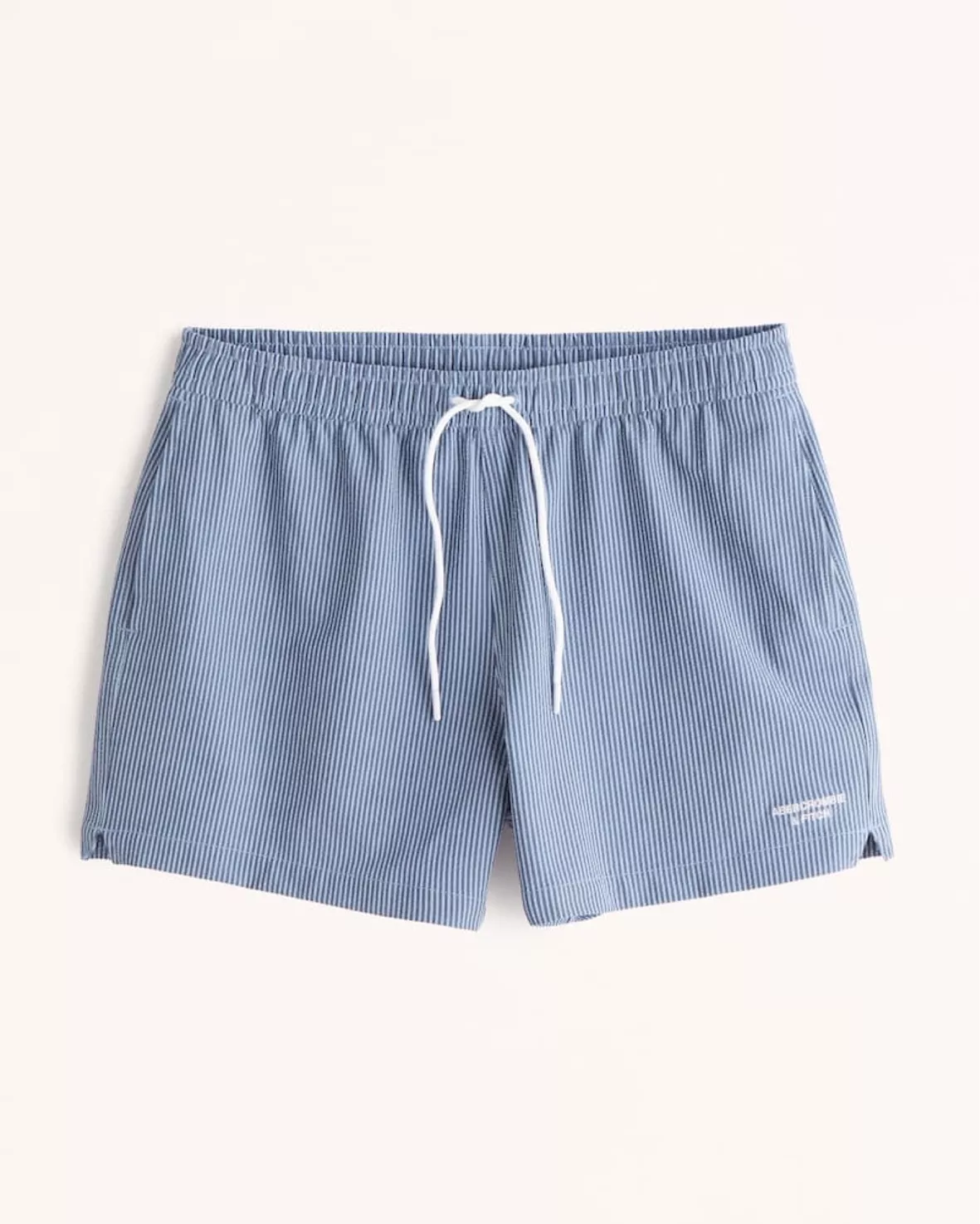 SEERSUCKER SWIMMING TRUNKS - Blue / Grey