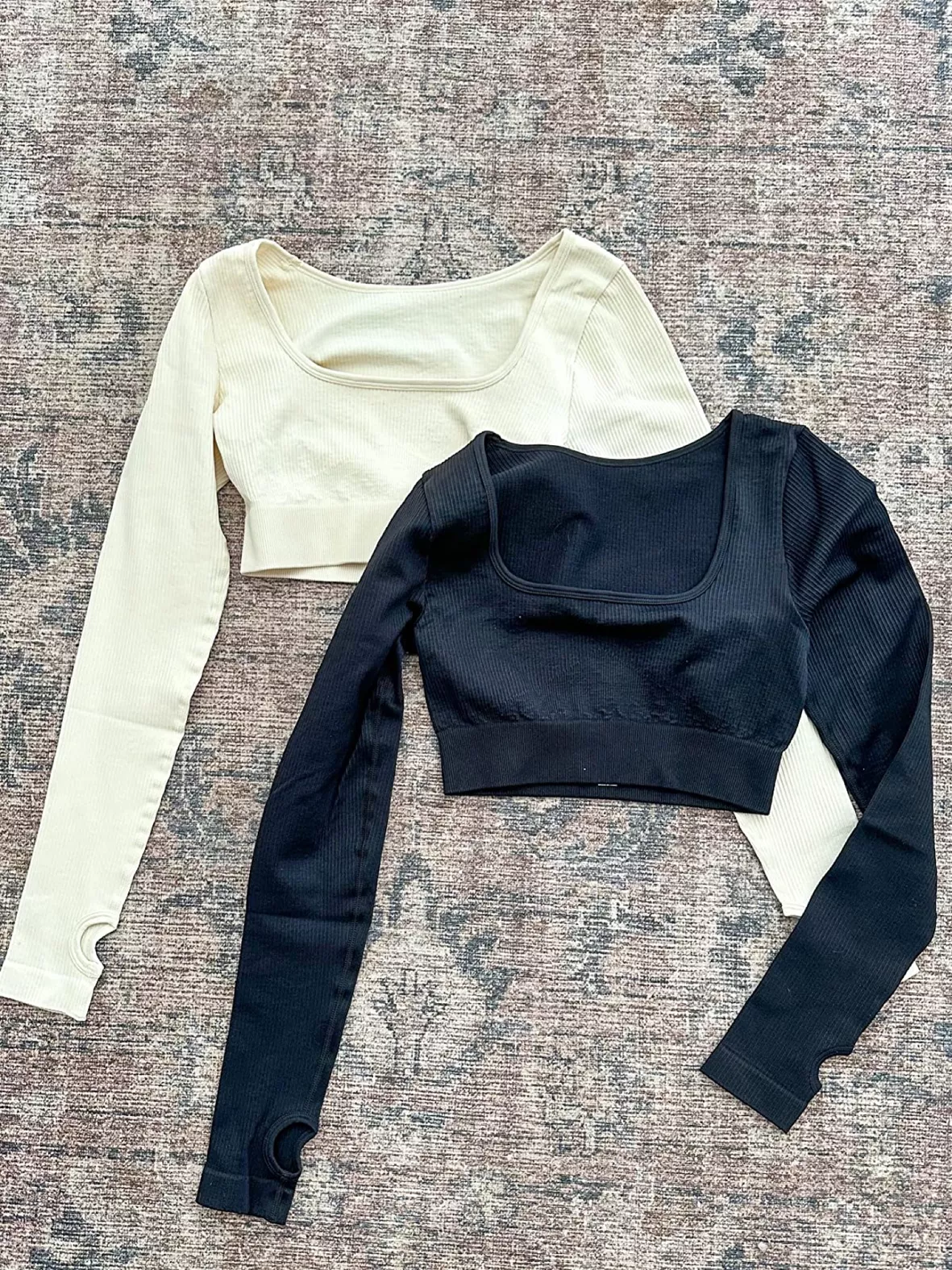 Long Sleeve Rib Crop Top curated on LTK