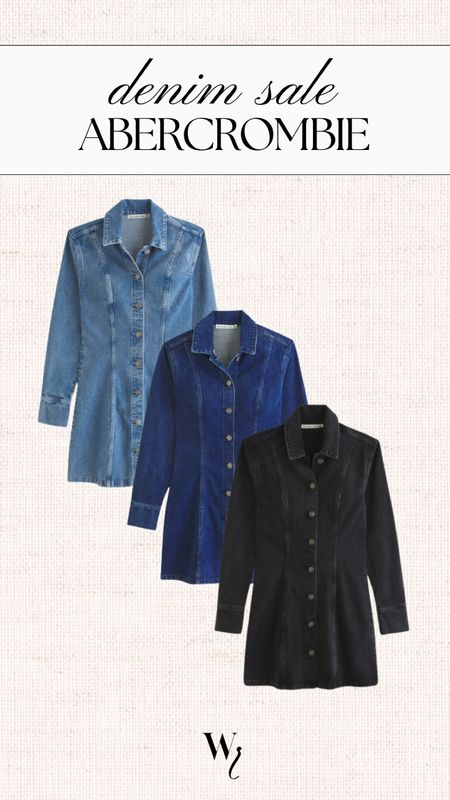 Denim dresses on sale Abercrombie denim sale 

#LTKSeasonal #LTKSpringSale #LTKsalealert