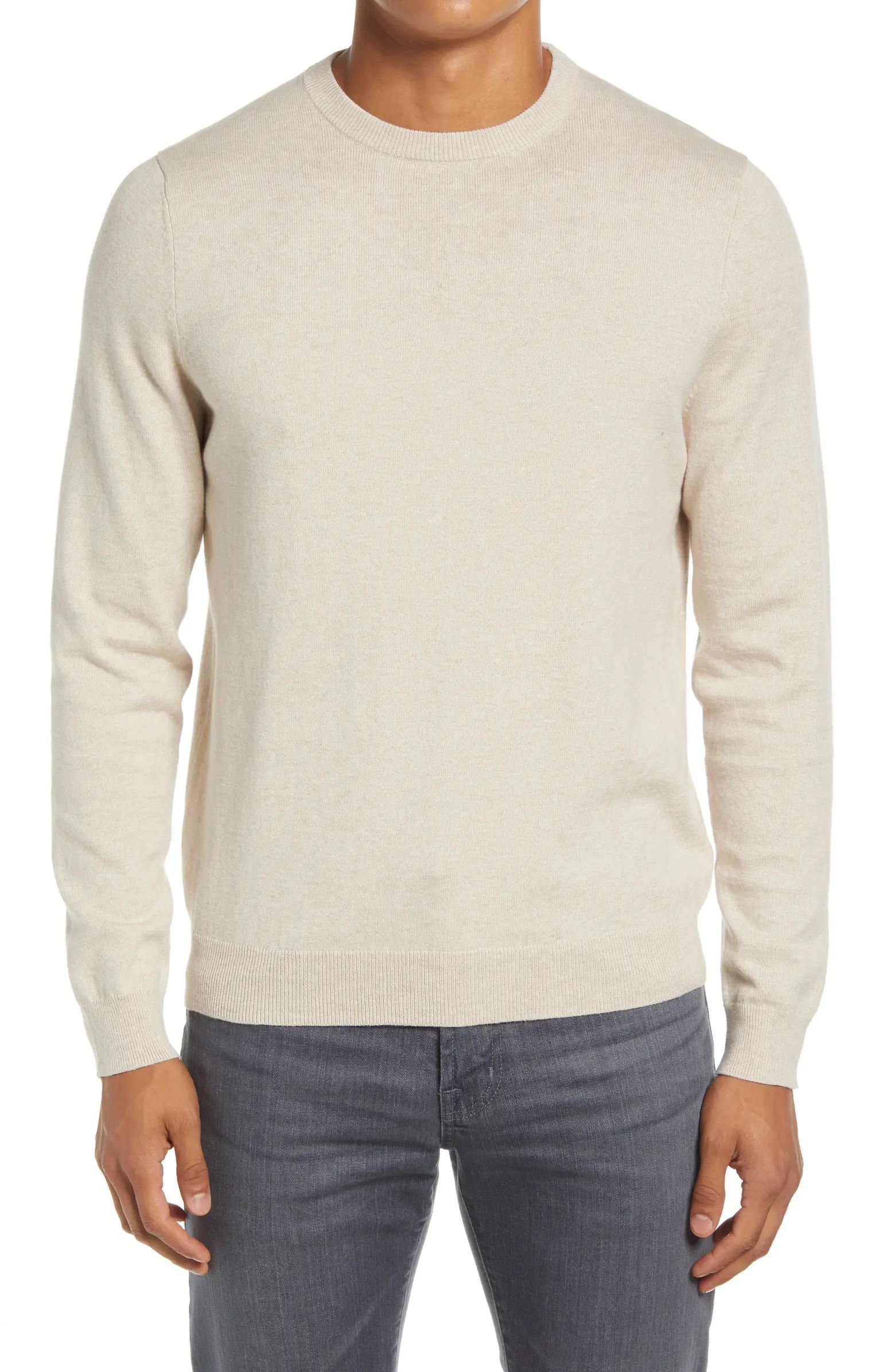 Cotton & Cashmere Crewneck Sweater | Nordstrom