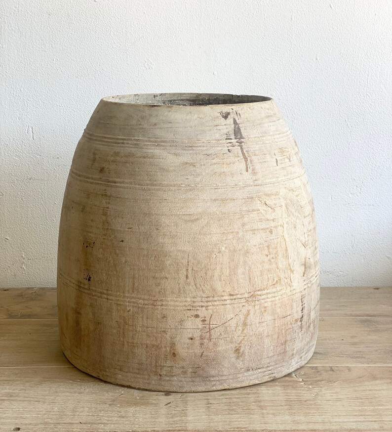 XL Vintage Wood Vessel | Etsy | Etsy (US)